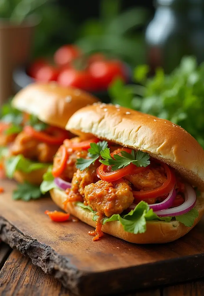 27 Bang Bang Chicken Air Fryer Recipes That Bring the Heat 17 27 Bang Bang Chicken Air Fryer Recipes That Bring the Heat - 16. Bang Bang Chicken Banh Mi