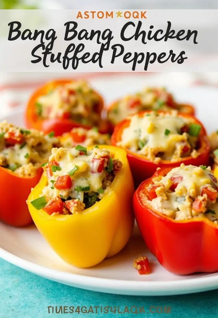 27 Bang Bang Chicken Air Fryer Recipes That Bring the Heat 23 27 Bang Bang Chicken Air Fryer Recipes That Bring the Heat - 22. Bang Bang Chicken Stuffed Peppers