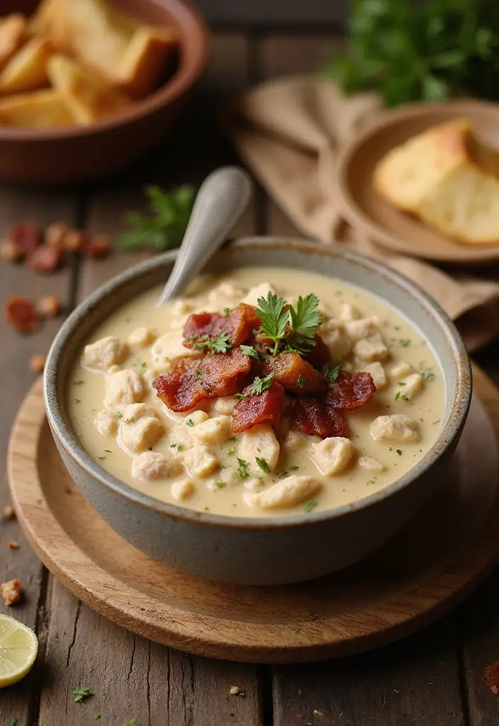 27 Best White Chicken Chili Recipe Versions That Warm You Up 16 27 Best White Chicken Chili Recipe Versions That Warm You Up - 15. White Chicken Chili with Bacon