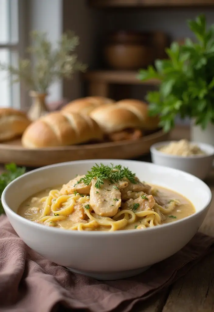 27 Best White Chicken Chili Recipe Versions That Warm You Up 24 27 Best White Chicken Chili Recipe Versions That Warm You Up - 23. White Chicken Chili with Egg Noodles