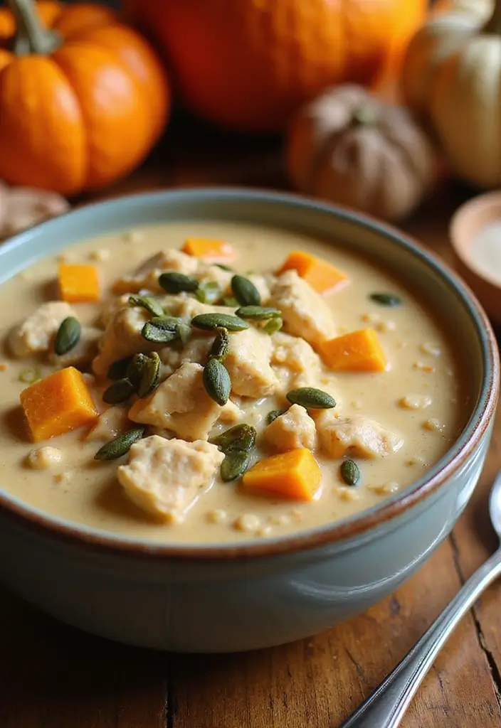 27 Best White Chicken Chili Recipe Versions That Warm You Up 27 27 Best White Chicken Chili Recipe Versions That Warm You Up - 26. White Chicken Chili with Pumpkin