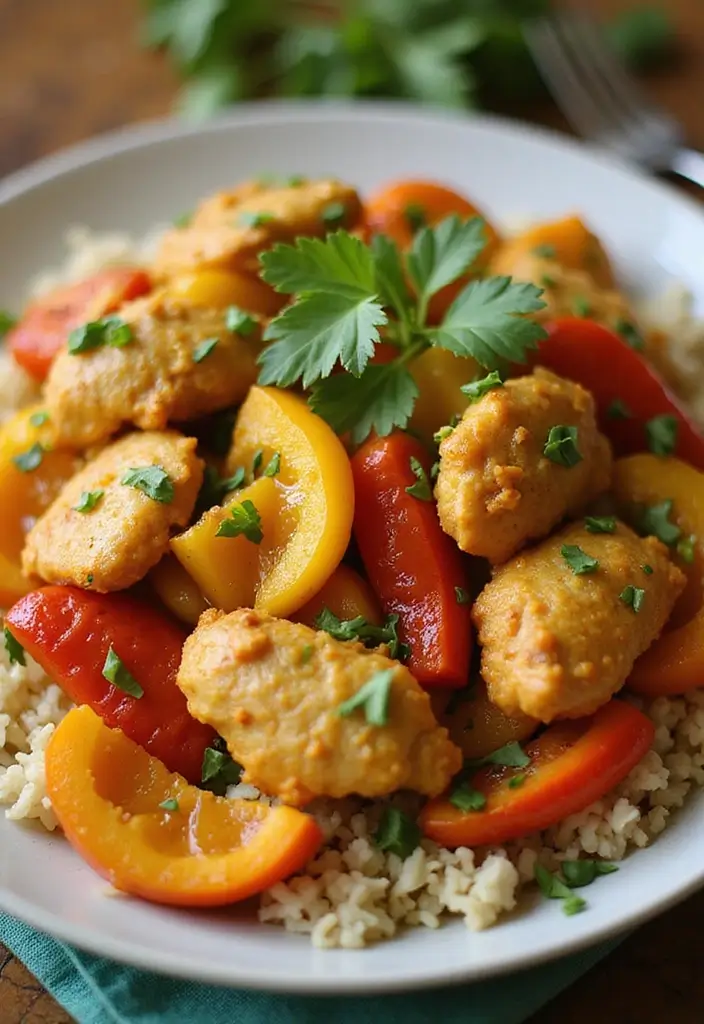 27 Easy Chicken Stir Fry Recipes That Are Quick & Healthy 22 27 Easy Chicken Stir Fry Recipes That Are Quick & Healthy - 21. Curried Coconut Chicken Stir Fry