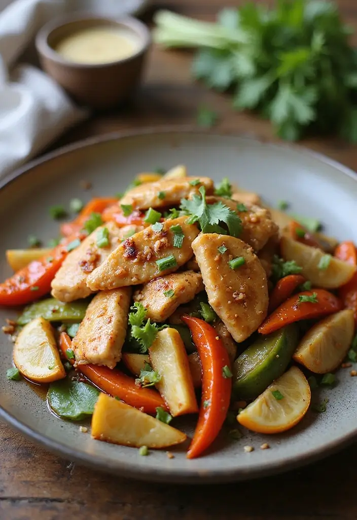 27 Easy Chicken Stir Fry Recipes That Are Quick & Healthy 7 27 Easy Chicken Stir Fry Recipes That Are Quick & Healthy - 6. Honey Garlic Chicken Stir Fry