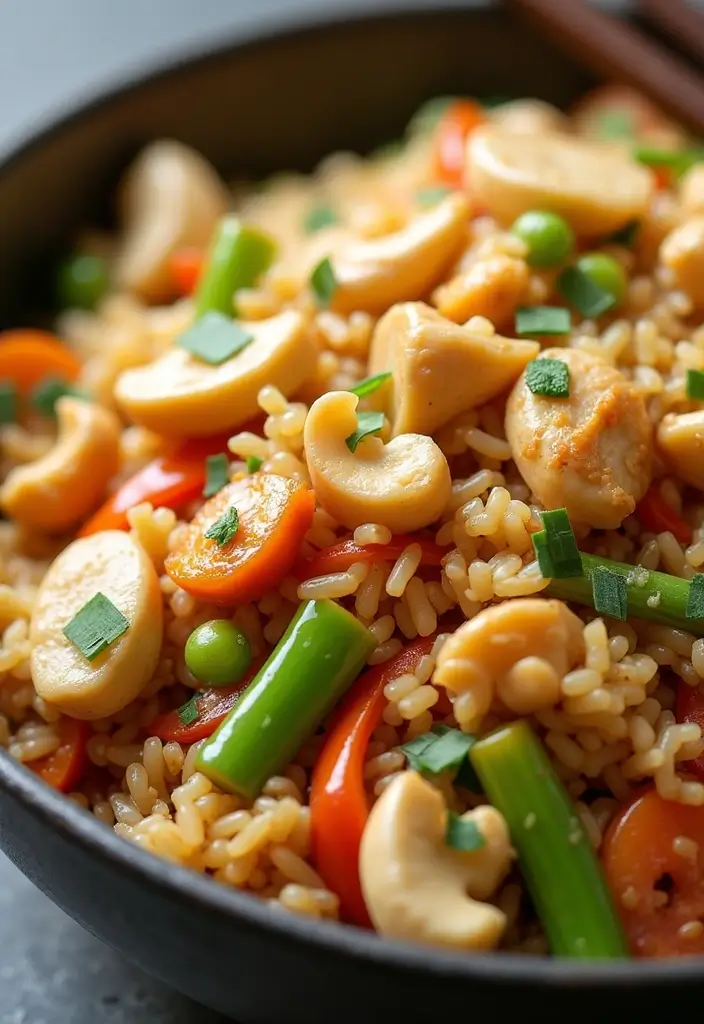 27 Garlic Chicken Fried Rice Recipes That Beat Takeout 11 27 Garlic Chicken Fried Rice Recipes That Beat Takeout - 10. Garlic Chicken Fried Rice with Cashews