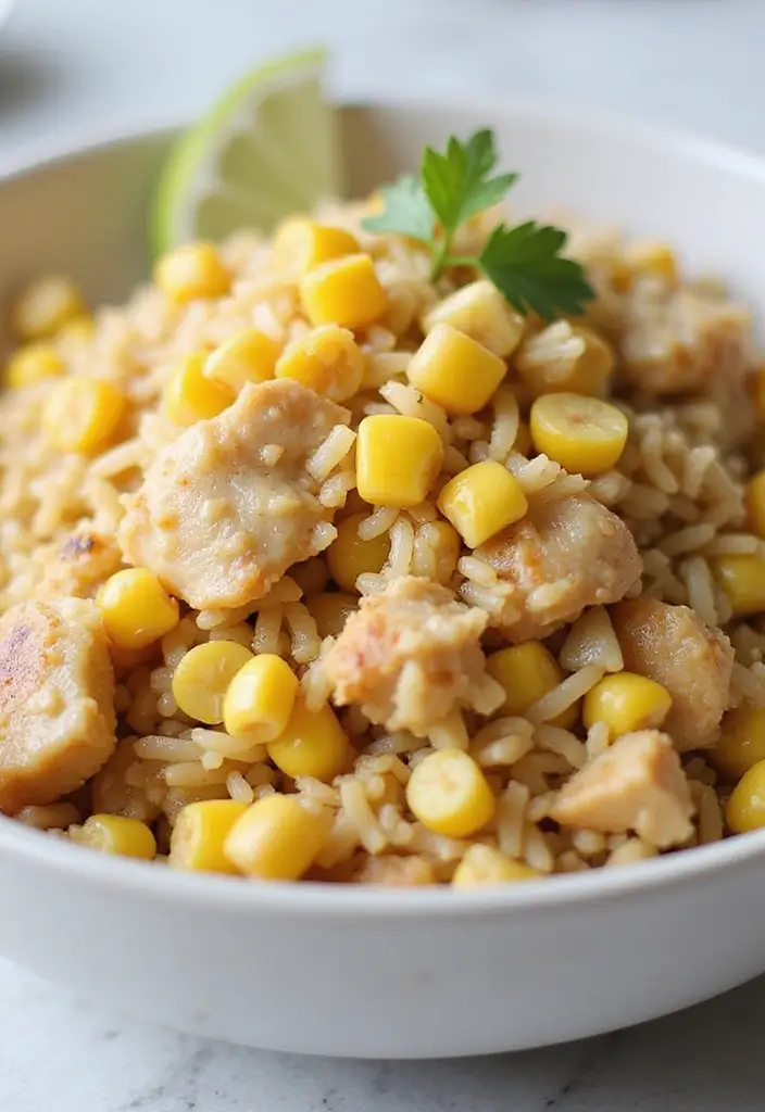 27 Garlic Chicken Fried Rice Recipes That Beat Takeout 18 27 Garlic Chicken Fried Rice Recipes That Beat Takeout - 17. Garlic Chicken Fried Rice with Corn