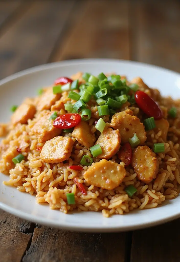 27 Garlic Chicken Fried Rice Recipes That Beat Takeout 3 27 Garlic Chicken Fried Rice Recipes That Beat Takeout - 2. Spicy Garlic Chicken Fried Rice