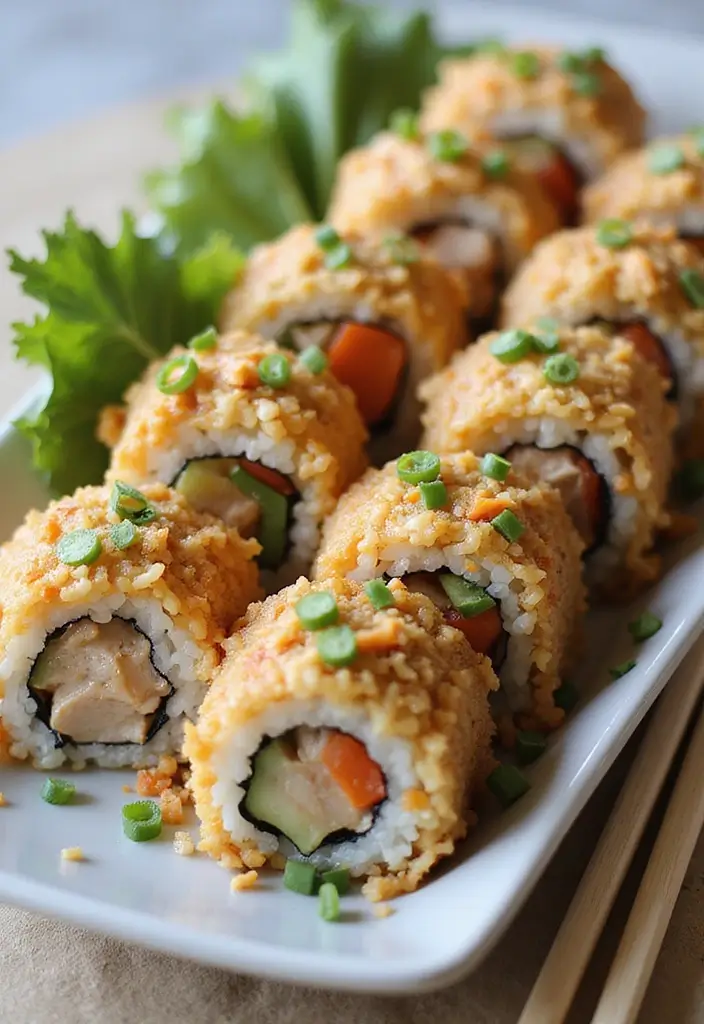 27 Garlic Chicken Fried Rice Recipes That Beat Takeout 23 27 Garlic Chicken Fried Rice Recipes That Beat Takeout - 22. Garlic Chicken Fried Rice Sushi Rolls