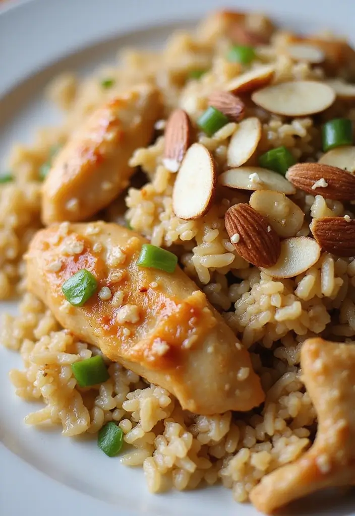 27 Garlic Chicken Fried Rice Recipes That Beat Takeout 26 27 Garlic Chicken Fried Rice Recipes That Beat Takeout - 25. Garlic Chicken Fried Rice with Almonds