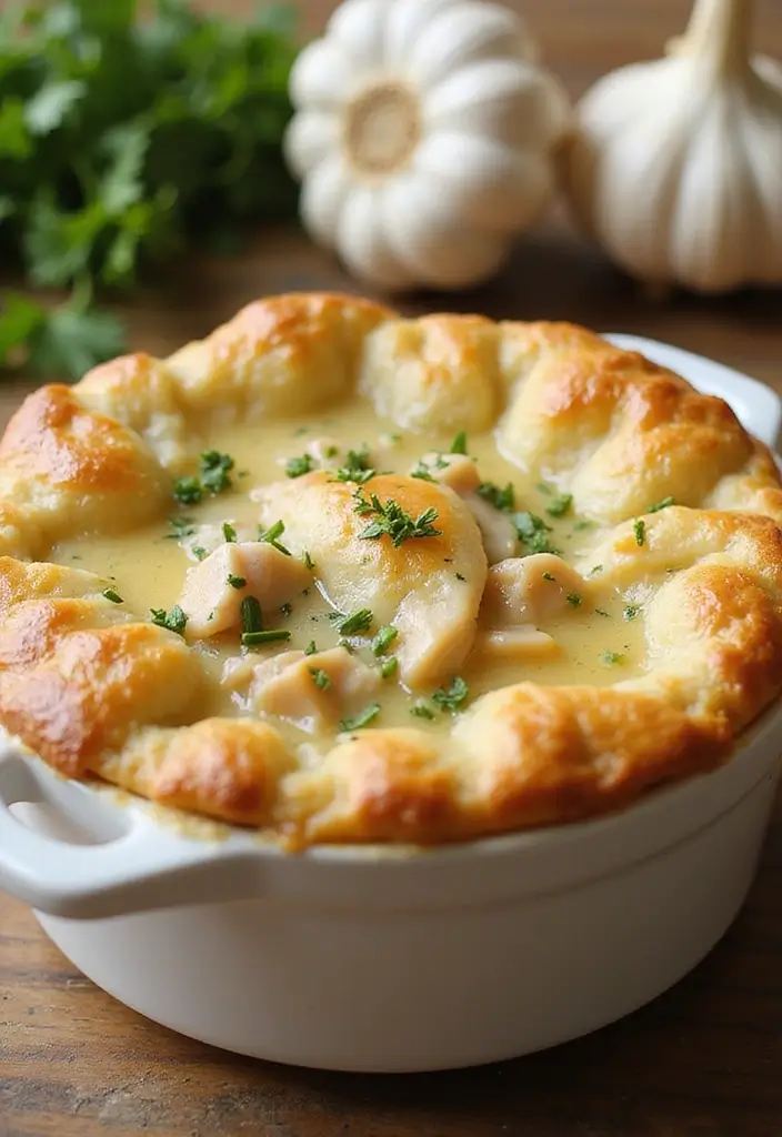 27 High Protein Chicken Pot Pie Recipes That Keep You Full 19 27 High Protein Chicken Pot Pie Recipes That Keep You Full - 18. Garlic Herb Chicken Pot Pie