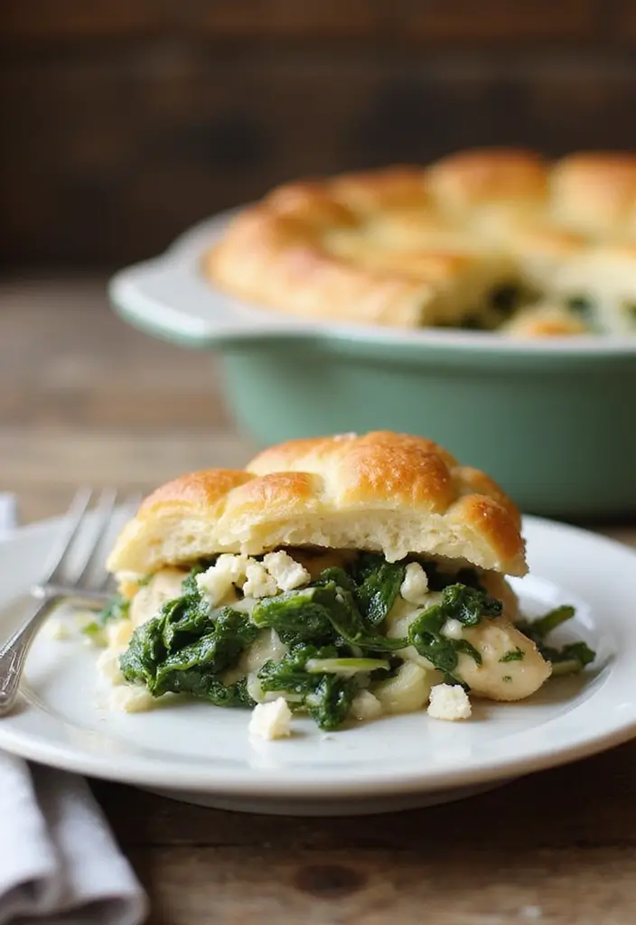 27 High Protein Chicken Pot Pie Recipes That Keep You Full 3 27 High Protein Chicken Pot Pie Recipes That Keep You Full - 2. Spinach and Feta Chicken Pot Pie