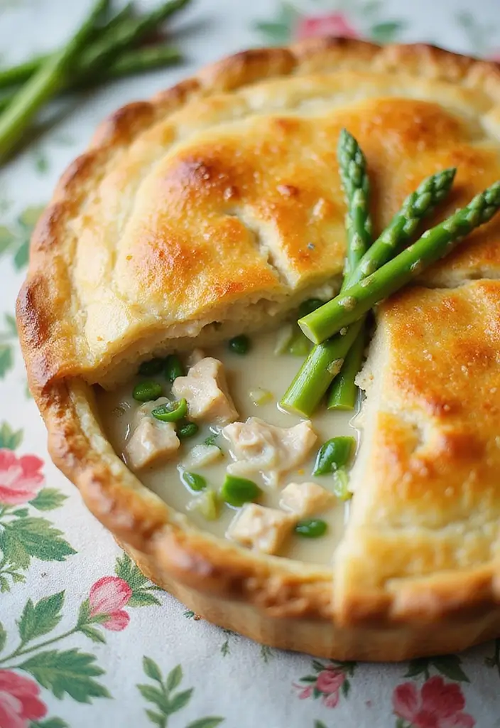 27 High Protein Chicken Pot Pie Recipes That Keep You Full 22 27 High Protein Chicken Pot Pie Recipes That Keep You Full - 21. Chicken and Asparagus Pot Pie