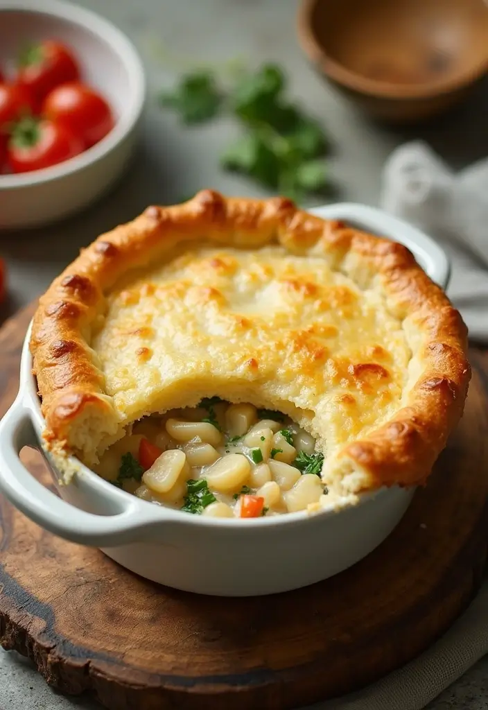 27 High Protein Chicken Pot Pie Recipes That Keep You Full 23 27 High Protein Chicken Pot Pie Recipes That Keep You Full - 22. Chicken Pot Pie with Cauliflower Crust