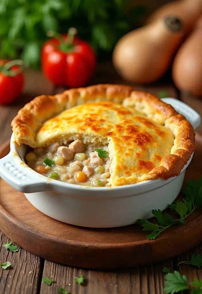 27 High Protein Chicken Pot Pie Recipes That Keep You Full 24 27 High Protein Chicken Pot Pie Recipes That Keep You Full - 23. Chicken Pot Pie with Chickpea Crust