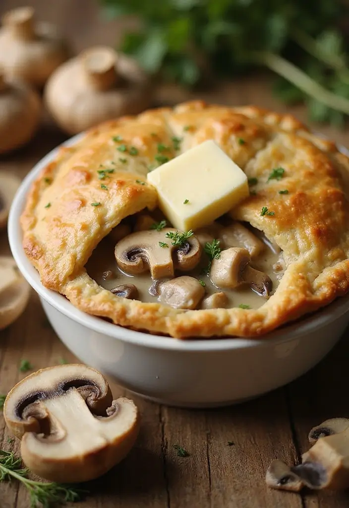 27 High Protein Chicken Pot Pie Recipes That Keep You Full 4 27 High Protein Chicken Pot Pie Recipes That Keep You Full - 3. Creamy Mushroom Chicken Pot Pie