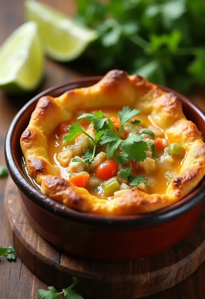 27 High Protein Chicken Pot Pie Recipes That Keep You Full 8 27 High Protein Chicken Pot Pie Recipes That Keep You Full - 7. South-Western Chicken Pot Pie