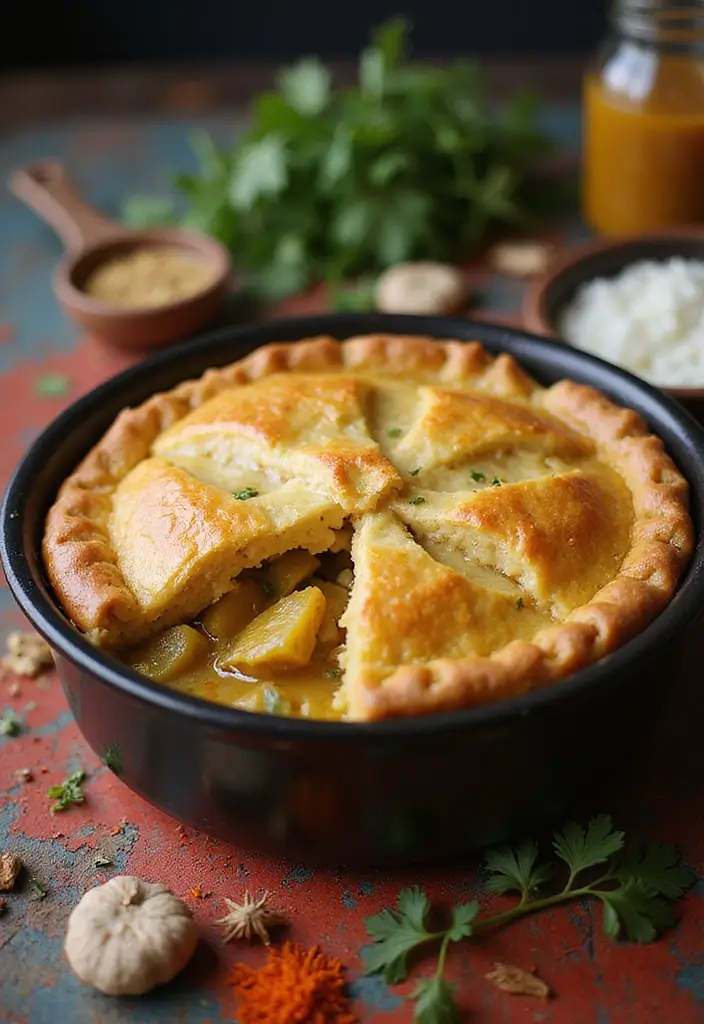 27 High Protein Chicken Pot Pie Recipes That Keep You Full 9 27 High Protein Chicken Pot Pie Recipes That Keep You Full - 8. Curry Chicken Pot Pie