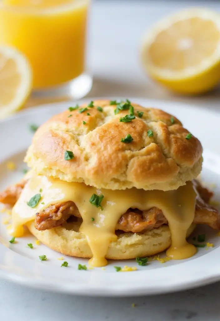 27 Honey Butter Chicken Biscuit Recipes That Are Southern Perfection 13 27 Honey Butter Chicken Biscuit Recipes That Are Southern Perfection - 12. Lemon-Herb Honey Butter Chicken Biscuit