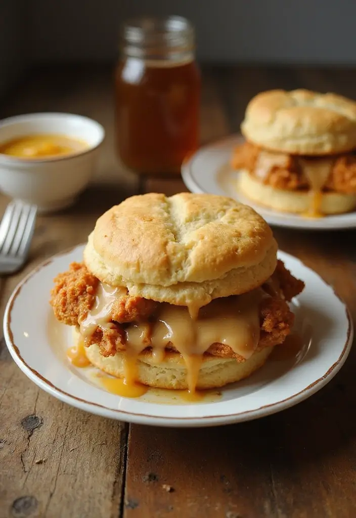 27 Honey Butter Chicken Biscuit Recipes That Are Southern Perfection 17 27 Honey Butter Chicken Biscuit Recipes That Are Southern Perfection - 16. Honey Butter Chicken Biscuit Bowls