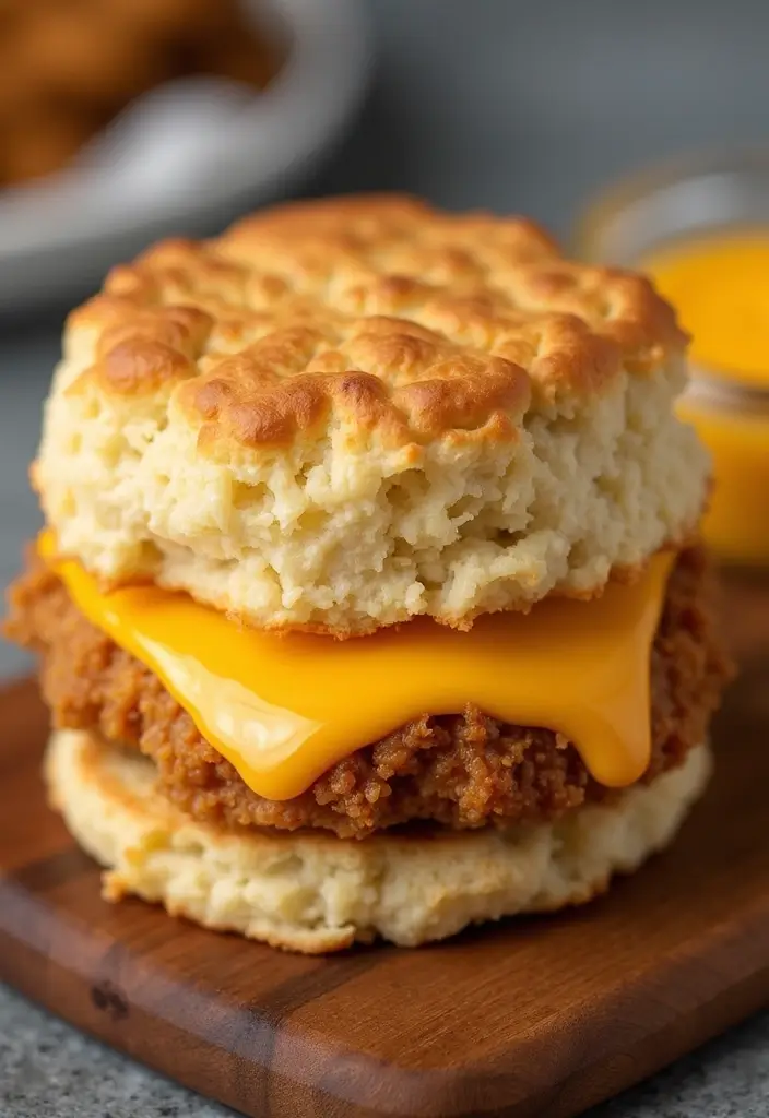 27 Honey Butter Chicken Biscuit Recipes That Are Southern Perfection 4 27 Honey Butter Chicken Biscuit Recipes That Are Southern Perfection - 3. Cheesy Honey Butter Chicken Biscuit