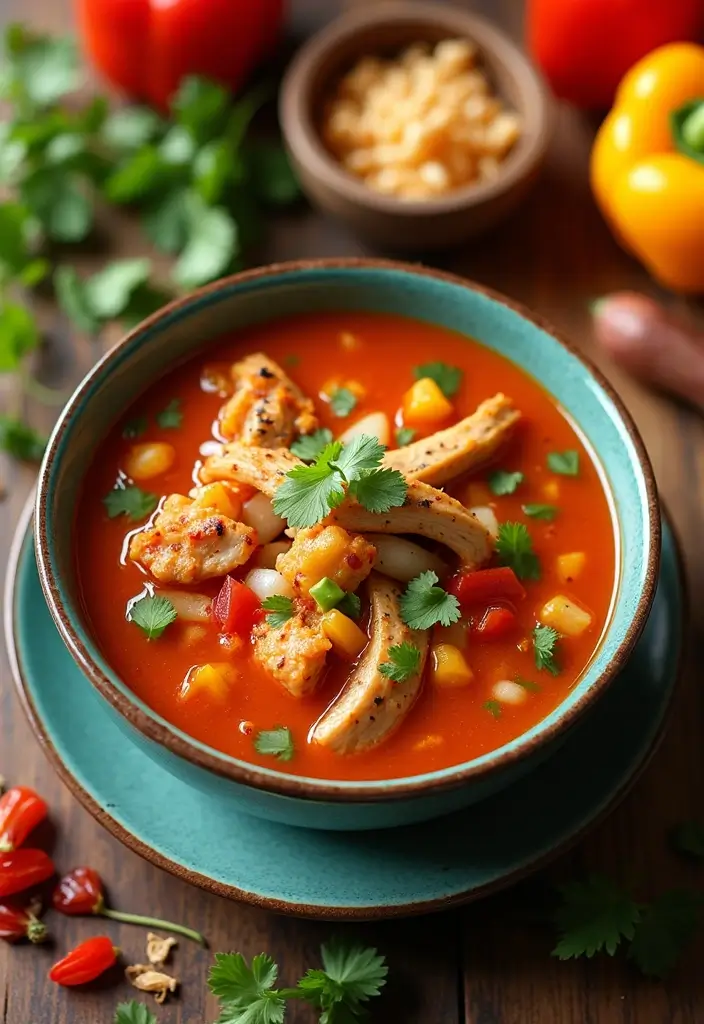 27 Mexican Chicken Soup Recipes That Bring Southwest Flavor 16 27 Mexican Chicken Soup Recipes That Bring Southwest Flavor - 15. Chicken Fajita Soup