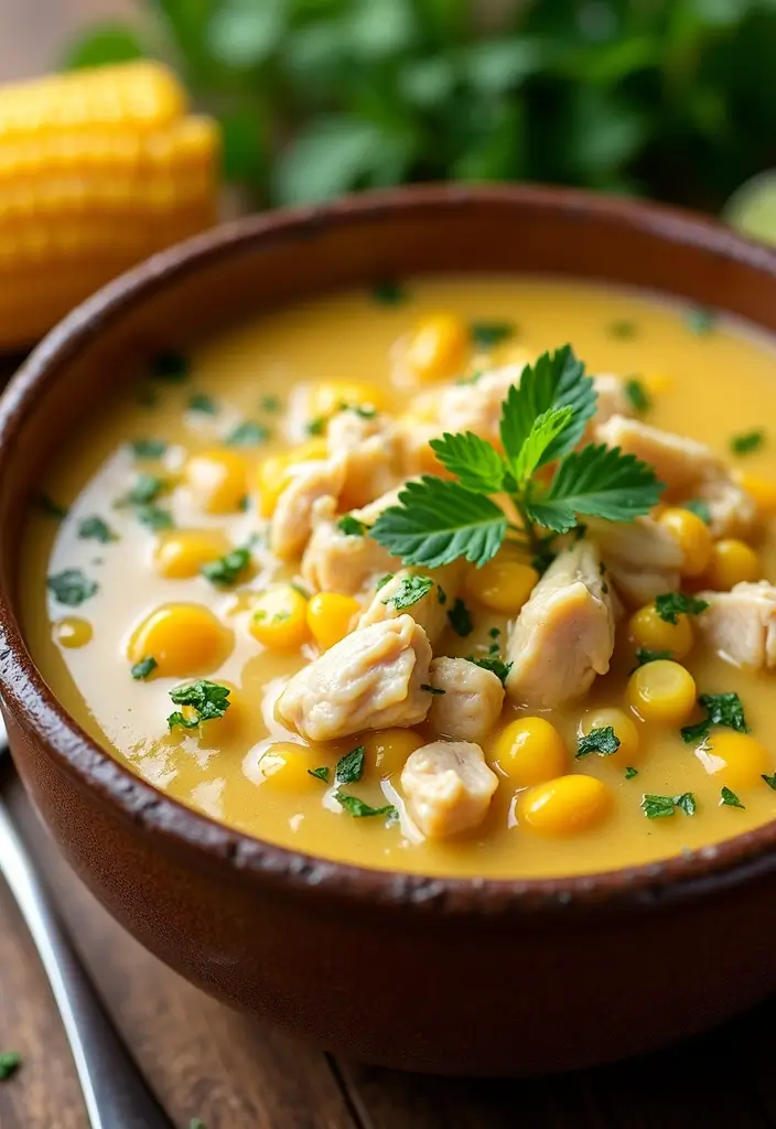 27 Mexican Chicken Soup Recipes That Bring Southwest Flavor 17 27 Mexican Chicken Soup Recipes That Bring Southwest Flavor - 16. Chicken and Corn Chowder
