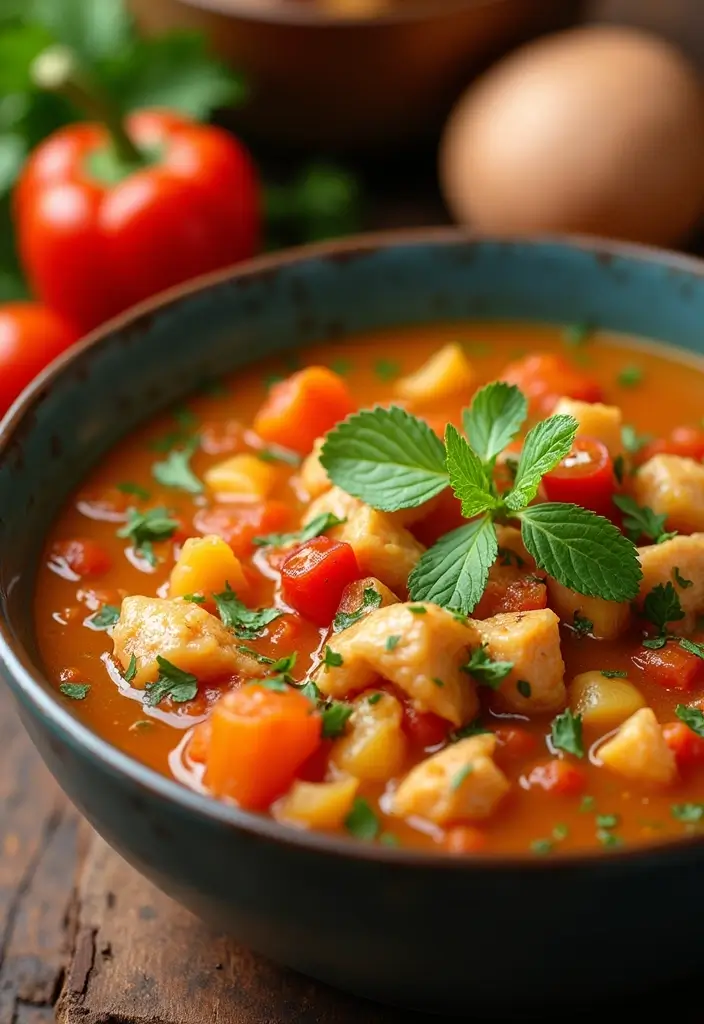 27 Mexican Chicken Soup Recipes That Bring Southwest Flavor 22 27 Mexican Chicken Soup Recipes That Bring Southwest Flavor - 21. Chicken and Bell Pepper Soup
