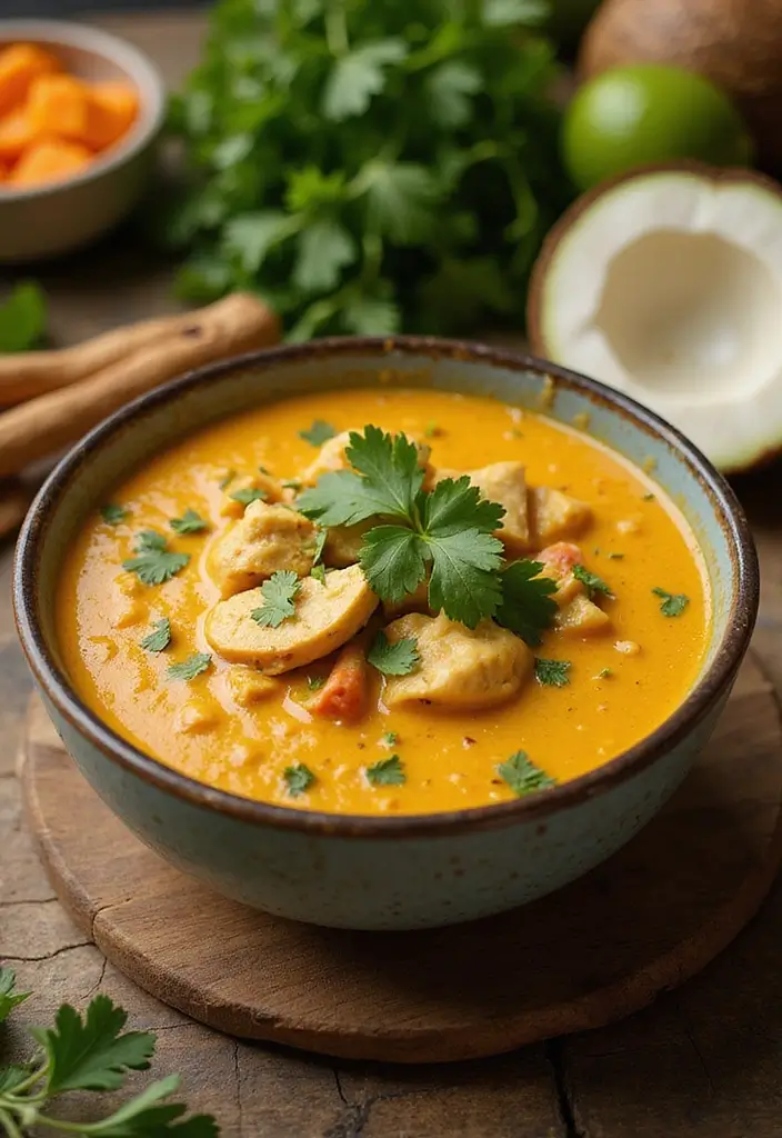 27 Mexican Chicken Soup Recipes That Bring Southwest Flavor 24 27 Mexican Chicken Soup Recipes That Bring Southwest Flavor - 23. Chicken Coconut Curry Soup