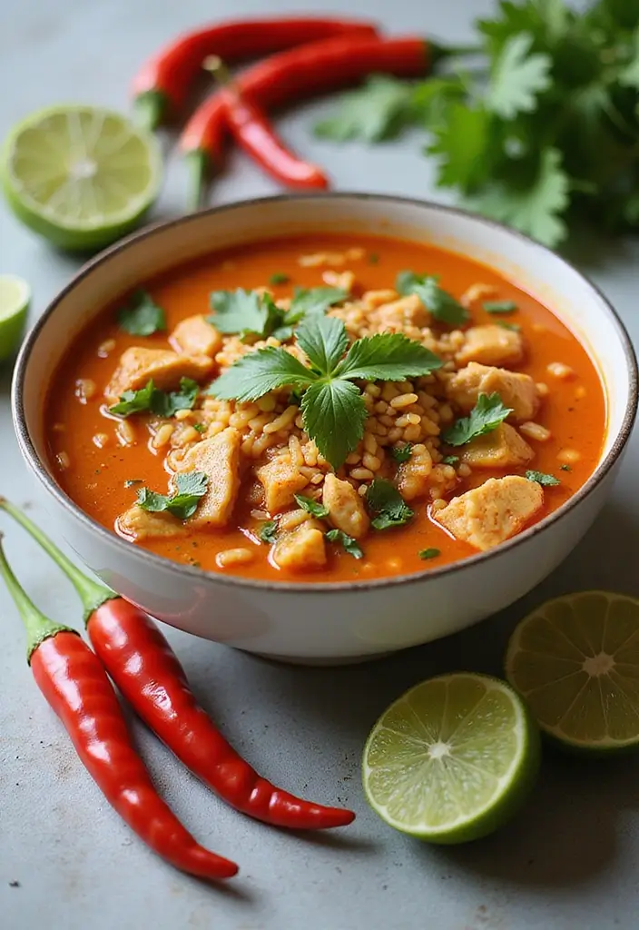27 Mexican Chicken Soup Recipes That Bring Southwest Flavor 4 27 Mexican Chicken Soup Recipes That Bring Southwest Flavor - 3. Spicy Chicken and Rice Soup