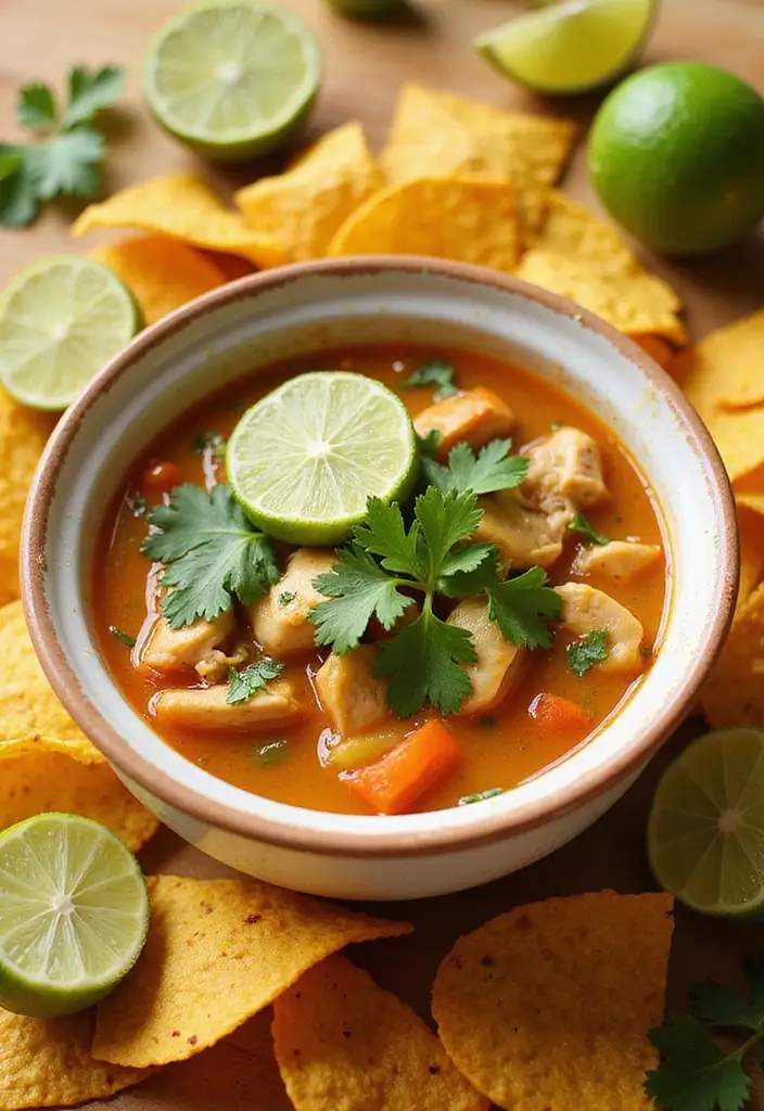 27 Mexican Chicken Soup Recipes That Bring Southwest Flavor 7 27 Mexican Chicken Soup Recipes That Bring Southwest Flavor - 6. Zesty Lime Chicken Soup
