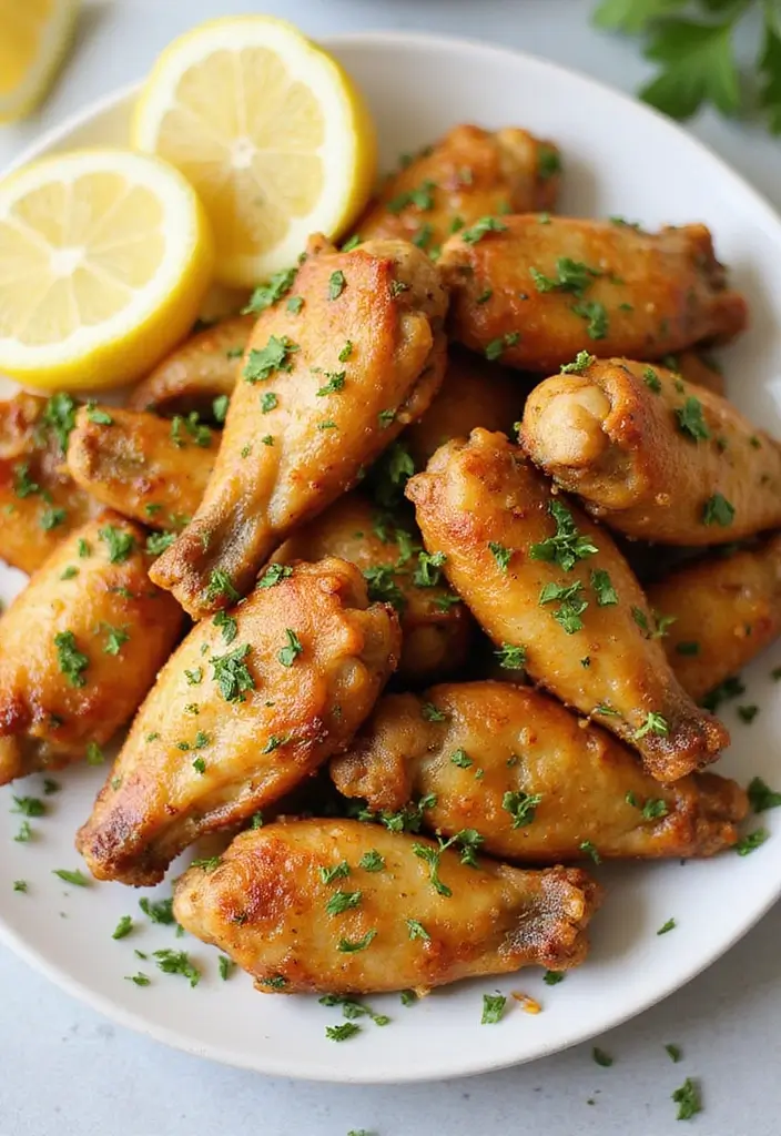 27 Slow Cooker Chicken Wings Recipes That Are Effortless Party Food 19 27 Slow Cooker Chicken Wings Recipes That Are Effortless Party Food - 18. Greek Lemon Herb Slow Cooker Chicken Wings