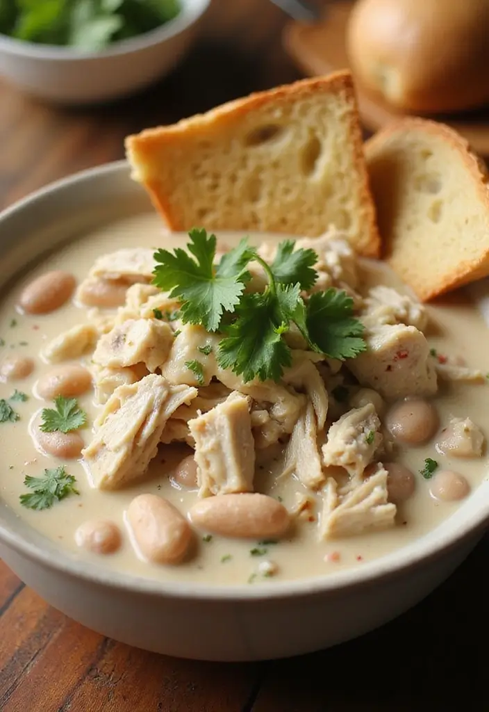 27 White Chicken Chili with Cream Cheese Recipes That Are Smooth & Rich 2 27 White Chicken Chili with Cream Cheese Recipes That Are Smooth & Rich - 1. Classic Creamy White Chicken Chili