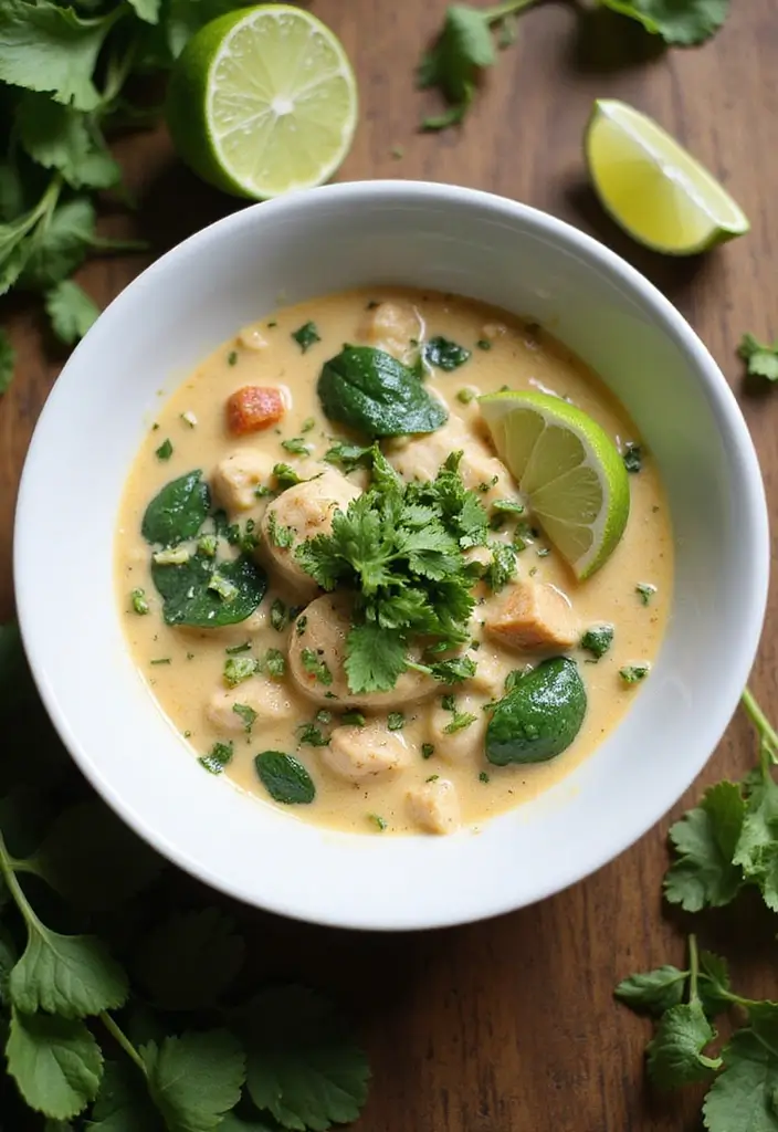 27 White Chicken Chili with Cream Cheese Recipes That Are Smooth & Rich 3 27 White Chicken Chili with Cream Cheese Recipes That Are Smooth & Rich - 2. Creamy White Chicken Chili with Spinach