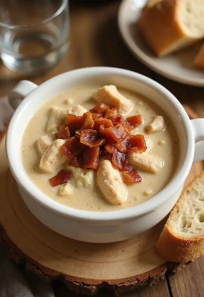27 White Chicken Chili with Cream Cheese Recipes That Are Smooth & Rich 21 27 White Chicken Chili with Cream Cheese Recipes That Are Smooth & Rich - 20. Creamy White Chicken Chili with Bacon