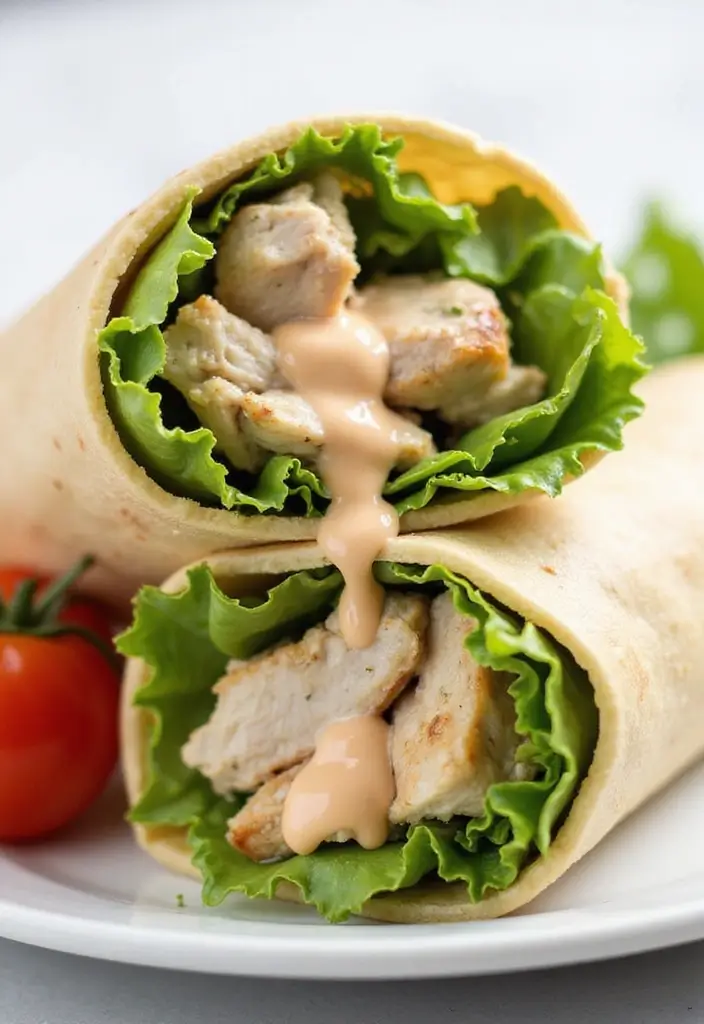 28 Change Your Life Chicken Recipes That Really Deliver 11 28 Change Your Life Chicken Recipes That Really Deliver - 10. Chicken Caesar Salad Wraps