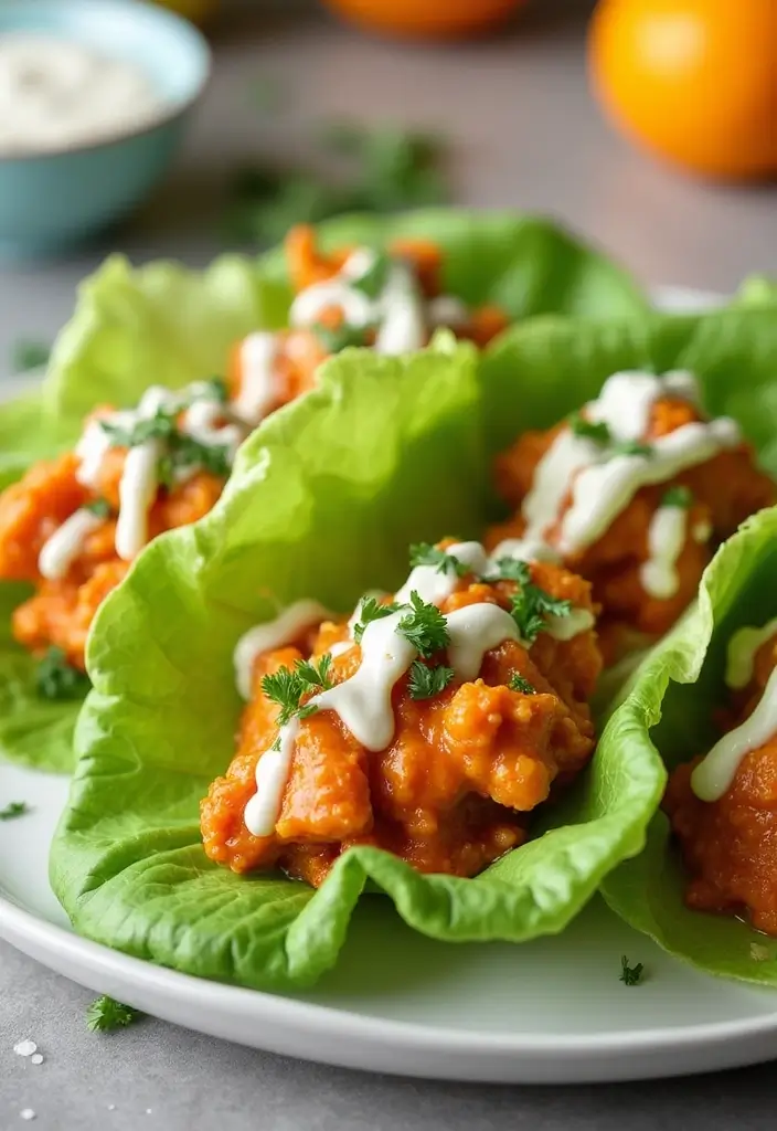 28 Change Your Life Chicken Recipes That Really Deliver 15 28 Change Your Life Chicken Recipes That Really Deliver - 14. Buffalo Chicken Lettuce Wraps