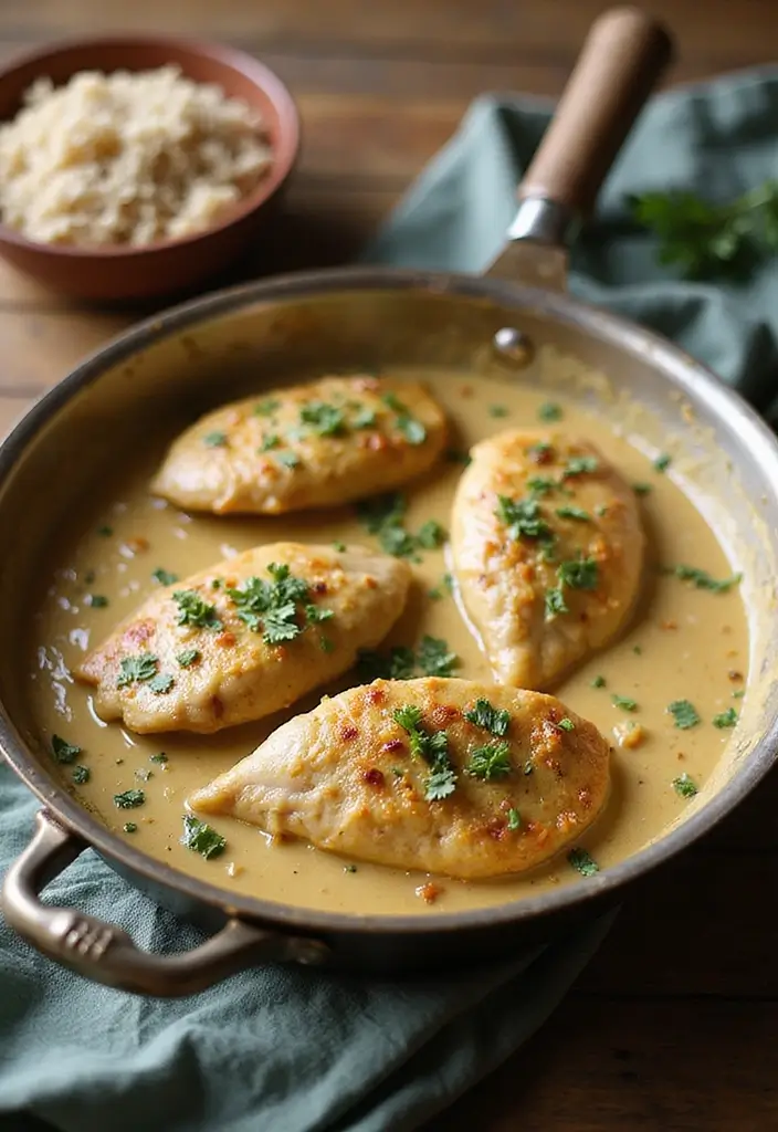 28 Change Your Life Chicken Recipes That Really Deliver 3 28 Change Your Life Chicken Recipes That Really Deliver - 2. Creamy Garlic Chicken Skillet