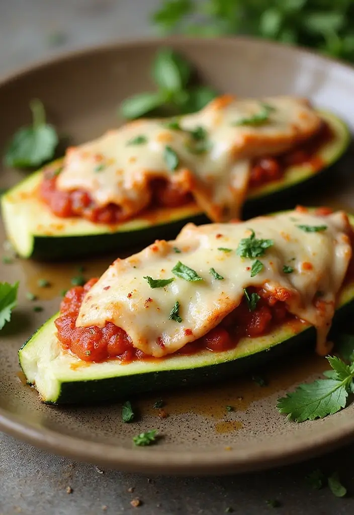 28 Change Your Life Chicken Recipes That Really Deliver 28 28 Change Your Life Chicken Recipes That Really Deliver - 27. Chicken Parmesan Zucchini Boats