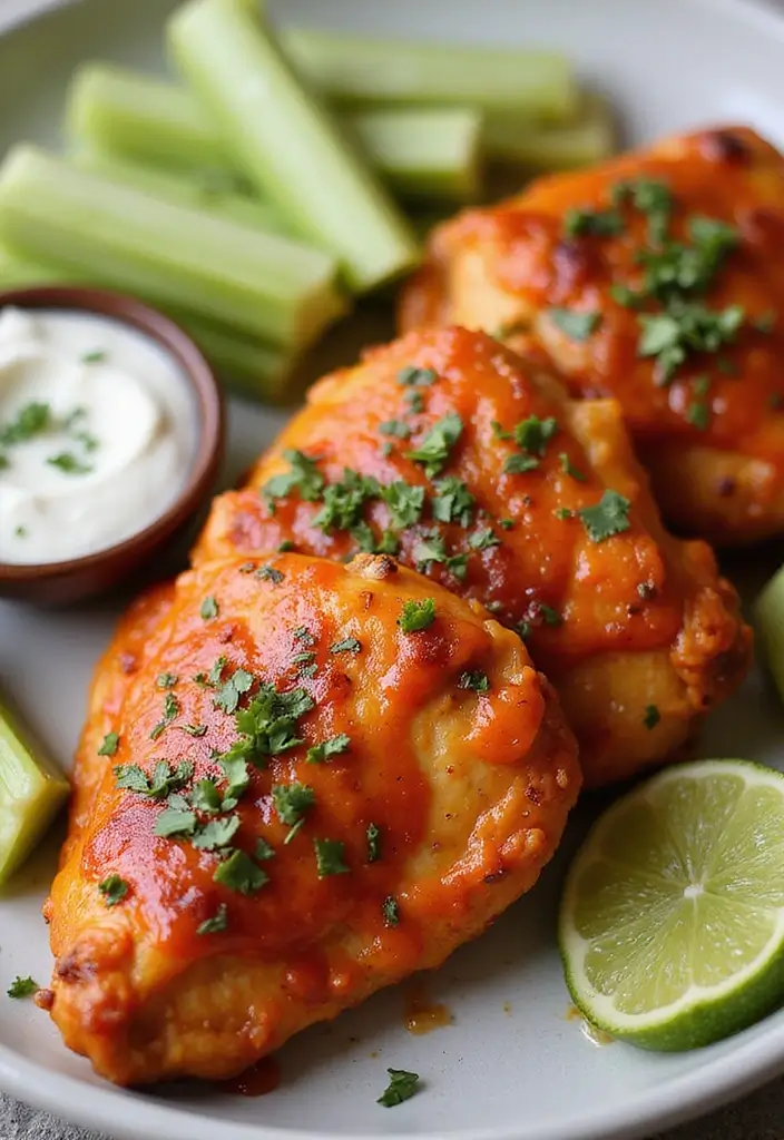 28 Chicken Thighs on the Grill Recipes That Are Smoky & Juicy 16 28 Chicken Thighs on the Grill Recipes That Are Smoky & Juicy - 15. Buffalo Grilled Chicken Thighs