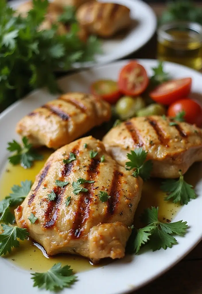 28 Chicken Thighs on the Grill Recipes That Are Smoky & Juicy 21 28 Chicken Thighs on the Grill Recipes That Are Smoky & Juicy - 20. Mustard Herb Grilled Chicken Thighs