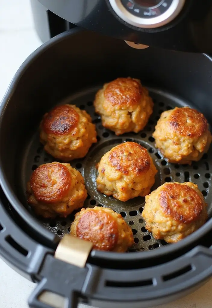 28 French Onion Chicken Meatballs Recipes That Are Juicy & Unique 11 28 French Onion Chicken Meatballs Recipes That Are Juicy & Unique - 10. Air Fryer French Onion Chicken Meatballs