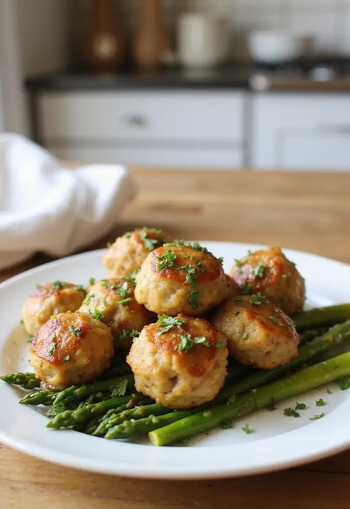 28 French Onion Chicken Meatballs Recipes That Are Juicy & Unique 16 28 French Onion Chicken Meatballs Recipes That Are Juicy & Unique - 15. French Onion Chicken Meatballs with Asparagus
