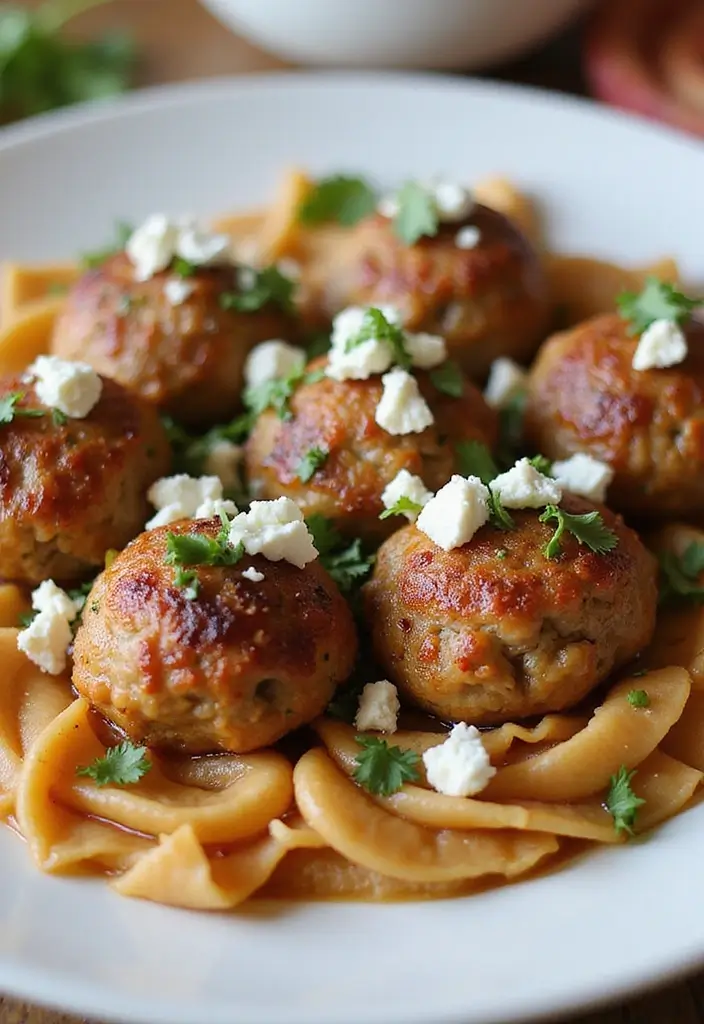 28 French Onion Chicken Meatballs Recipes That Are Juicy & Unique 25 28 French Onion Chicken Meatballs Recipes That Are Juicy & Unique - 24. French Onion Chicken Meatballs with Feta Cheese