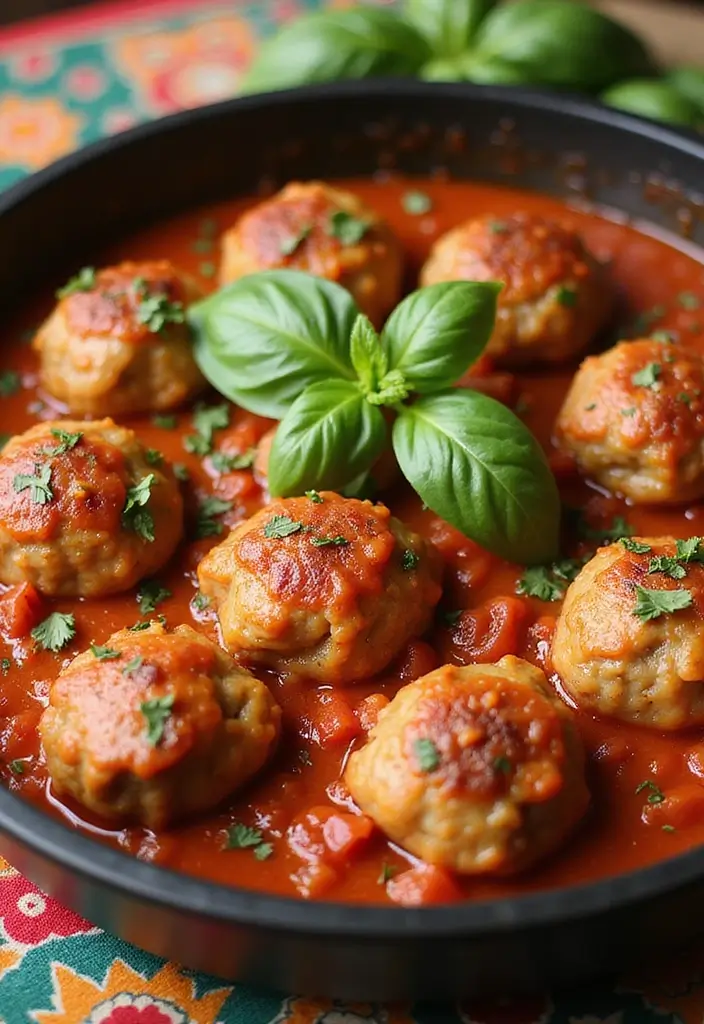 28 French Onion Chicken Meatballs Recipes That Are Juicy & Unique 8 28 French Onion Chicken Meatballs Recipes That Are Juicy & Unique - 7. French Onion Chicken Meatballs in Tomato Sauce