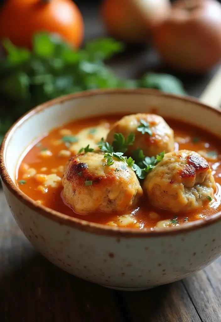 28 French Onion Chicken Meatballs Recipes That Are Juicy & Unique 10 28 French Onion Chicken Meatballs Recipes That Are Juicy & Unique - 9. French Onion Chicken Meatball Soup