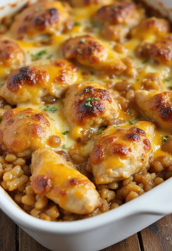 28 French Onion Chicken and Rice Bake Recipes That Are Family Favorites 2 28 French Onion Chicken and Rice Bake Recipes That Are Family Favorites - 1. Classic French Onion Chicken and Rice Bake