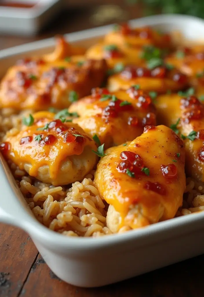 28 French Onion Chicken and Rice Bake Recipes That Are Family Favorites 11 28 French Onion Chicken and Rice Bake Recipes That Are Family Favorites - 10. BBQ French Onion Chicken and Rice Bake