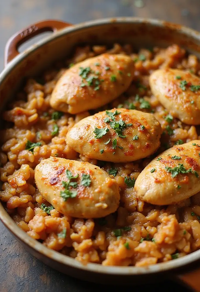 28 French Onion Chicken and Rice Bake Recipes That Are Family Favorites 22 28 French Onion Chicken and Rice Bake Recipes That Are Family Favorites - 21. Smoky Paprika French Onion Chicken and Rice Bake
