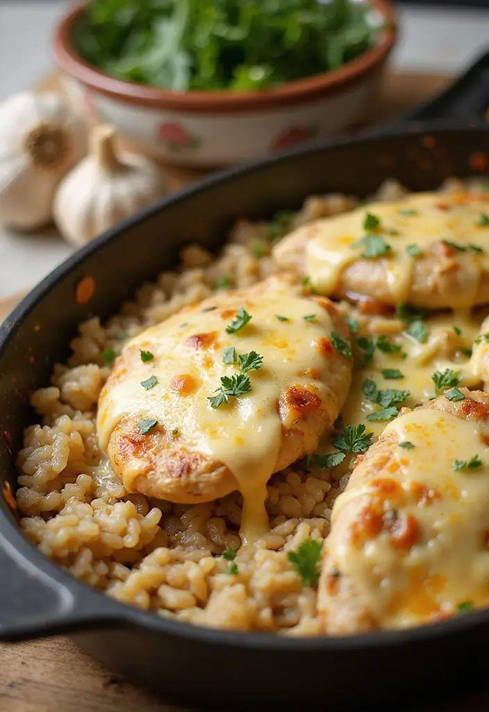 28 French Onion Chicken and Rice Bake Recipes That Are Family Favorites 23 28 French Onion Chicken and Rice Bake Recipes That Are Family Favorites - 22. Savory Garlic French Onion Chicken and Rice Bake
