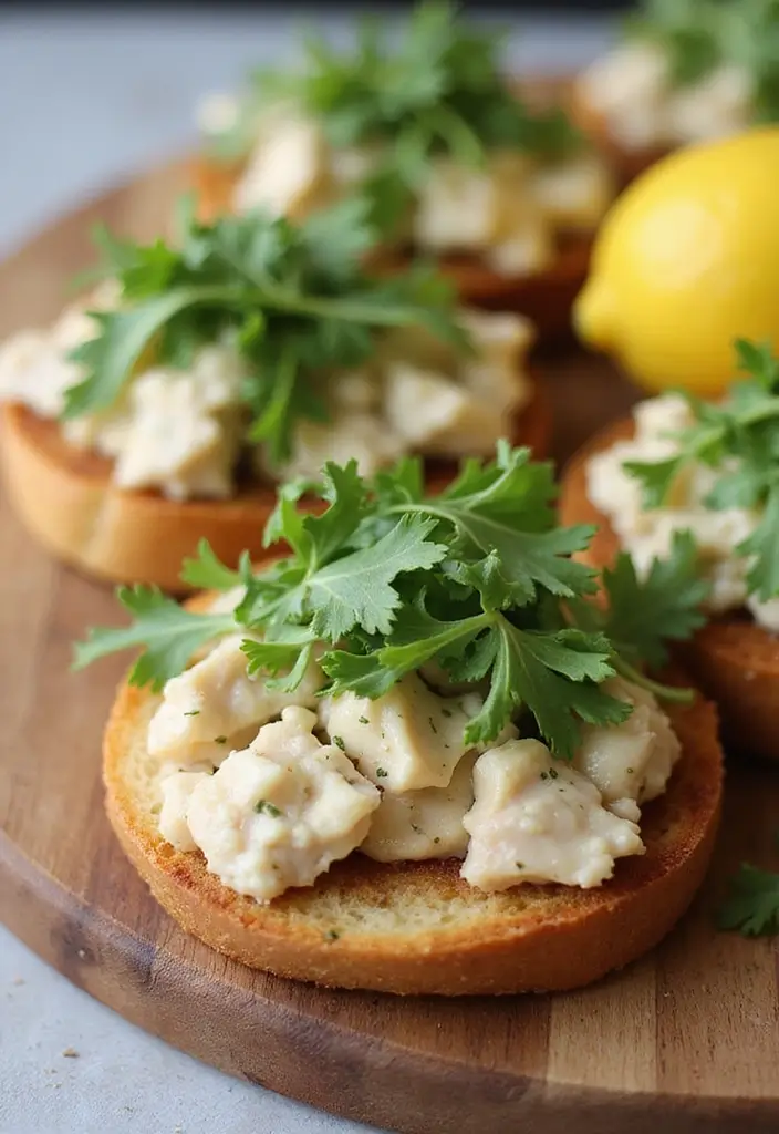 28 Lemon Garlic Chicken Bites That Are Simple & Flavorful 15 28 Lemon Garlic Chicken Bites That Are Simple & Flavorful - 14. Lemon Garlic Chicken Bruschetta