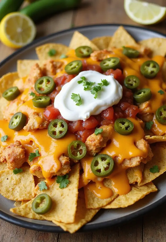 28 Lemon Garlic Chicken Bites That Are Simple & Flavorful 16 28 Lemon Garlic Chicken Bites That Are Simple & Flavorful - 15. Lemon Garlic Chicken Nachos